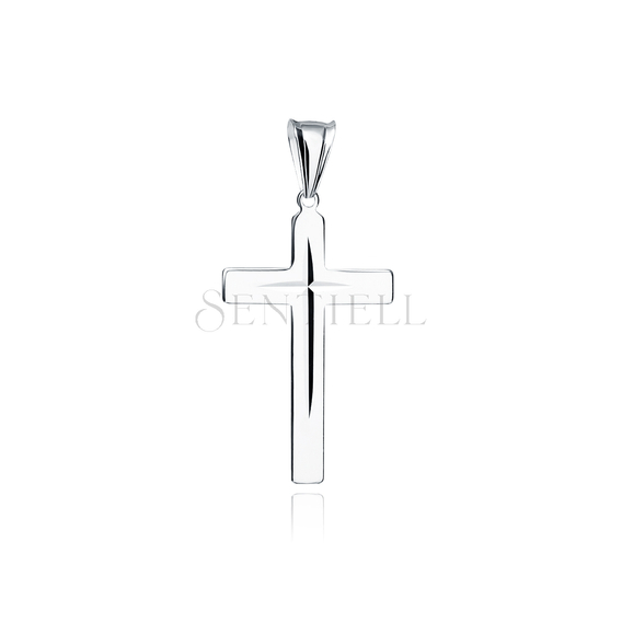 Silver (925) diamond cut pendant cross