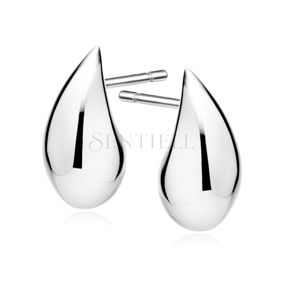 Silver (925) drop-shaped earrings - 18mm