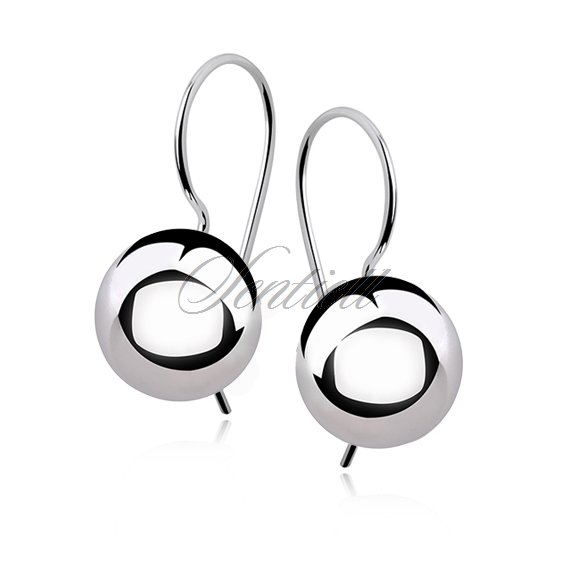 Silver (925) earrings balls 10mm