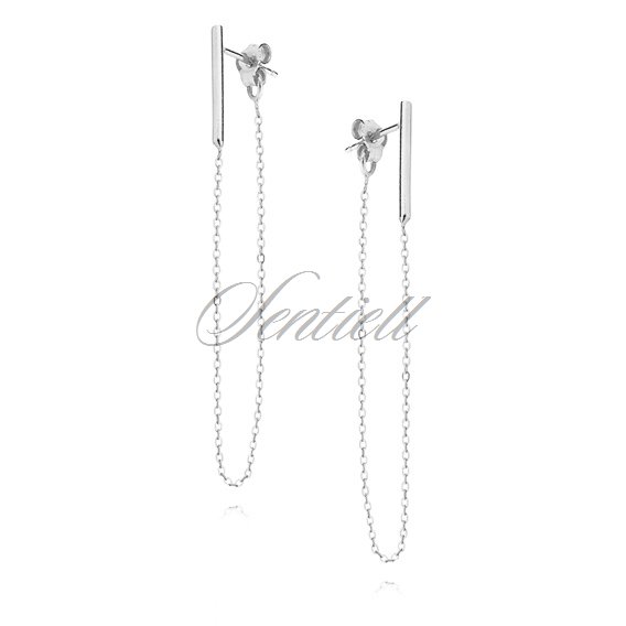 Silver (925) earrings with chain