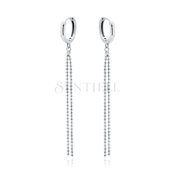 Silver (925) earrings with chains