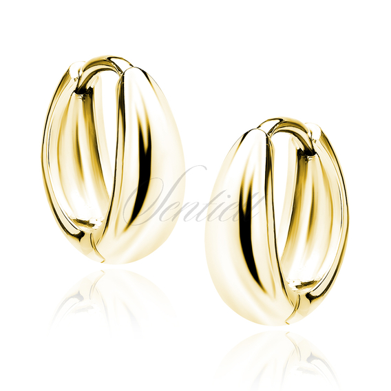Silver (925) gold-plated earrings - circles