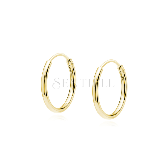 Silver (925) gold-plated earrings hoop