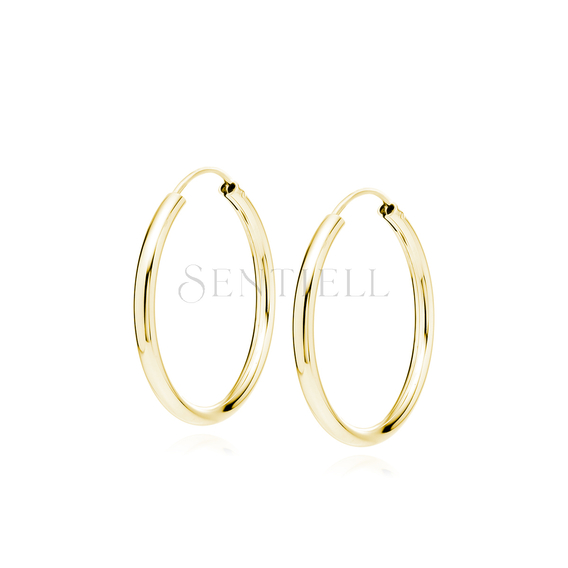 Silver (925) gold-plated earrings hoop