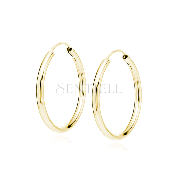 Silver (925) gold-plated earrings hoop