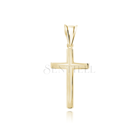 Silver (925) gold-plated pendant cross