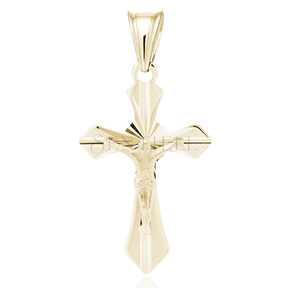 Silver (925) gold-plated pendant cross