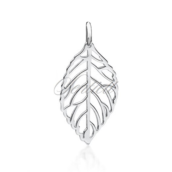 Silver (925) leaf pendant