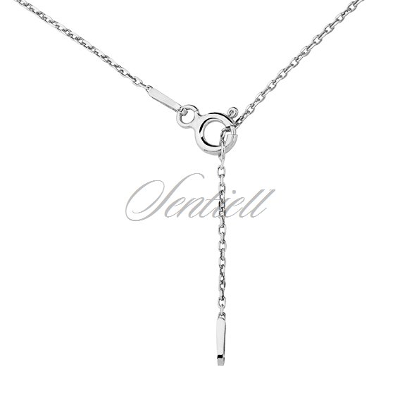 Silver (925) necklace - Origami flamingo