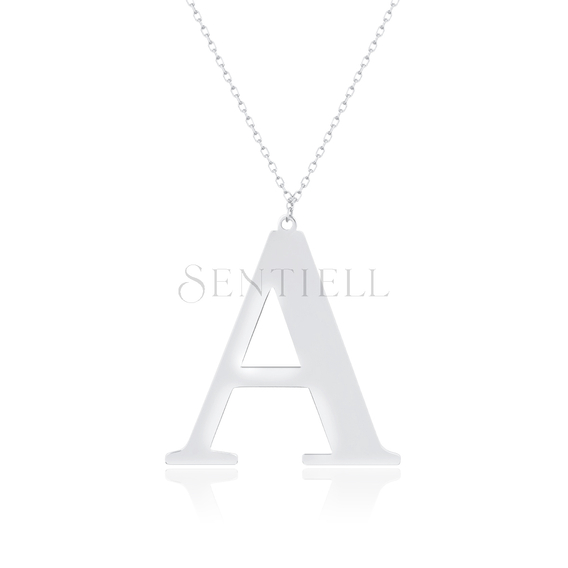 Silver (925) necklace - letter A