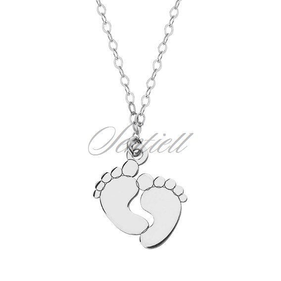 Silver (925) necklace - little feet