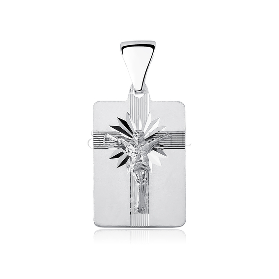 Silver (925) pendant Jesus on cross