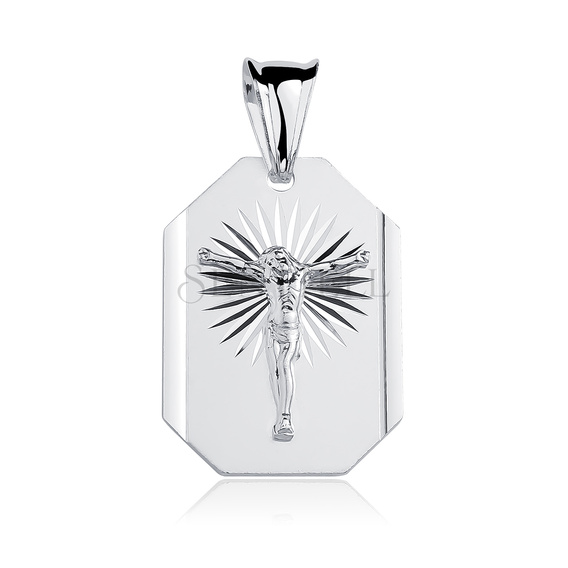 Silver (925) pendant Jesus on cross