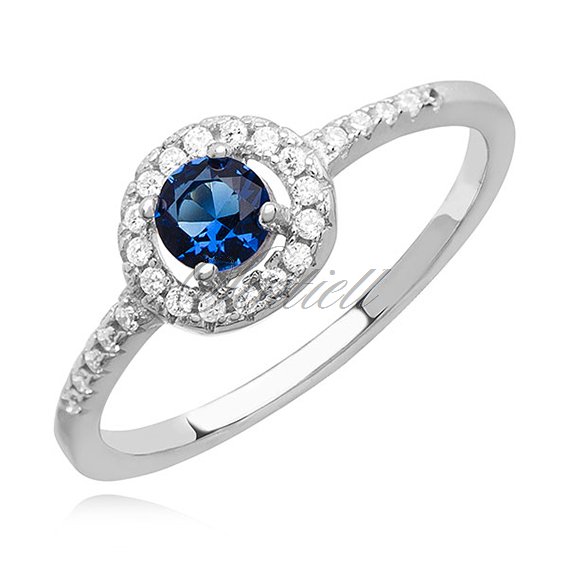 Silver (925) ring with sapphire zirconia