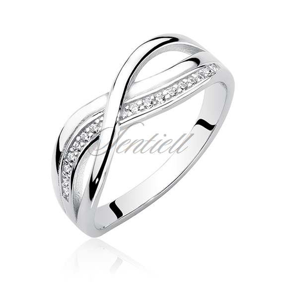 Silver (925) ring with zirconia