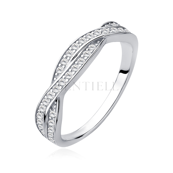 Silver (925) ring with zirconias