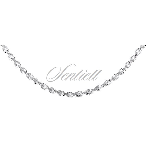 Silver (925) twisted chain necklace Ø 035