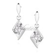 Silver (925) Earrings white zirconia