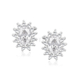 Silver (925) Earrings with white zirconia