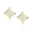 Silver (925) Earrings zirconia microsetting