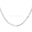 Silver (925) chain necklace Ø 120 rhodium-plated