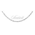 Silver (925) chain necklace Singapur diamond cut chain Ø 050