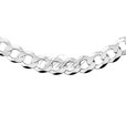 Silver (925) diamond-cut chain - curb extra flat Ø 250