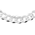 Silver (925) diamond-cut chain - curb extra flat Ø 350