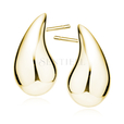 Silver (925) drop-shaped gold-plated earrings - 25mm