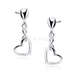 Silver (925) earrings - hearts and infinities