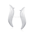 Silver (925) earrings satin