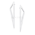 Silver (925) earrings - triangle