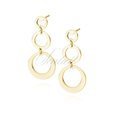 Silver (925) gold-plated earrings 