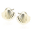 Silver (925) gold-plated earrings - seashells