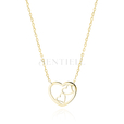 Silver (925) gold-plated necklace - hearts