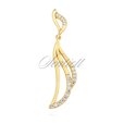 Silver (925) gold-plated pendant with zirconia