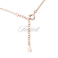Silver (925) necklace - triangle, rose gold-plated