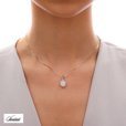 Silver (925) pendant white zirconia