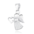 Silver (925) pendant with zirconia - angel