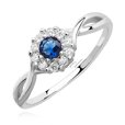 Silver (925) ring with sapphire zirconia