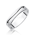 Silver (925) wedding ring, satin wave