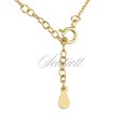 Silver gold-plated (925) necklace  - triangle with zirconia