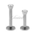 Stainless steel (316L) labret piercing with zirconia - for lips and chin